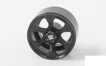 CLEARANCE 30% DISCOUNT RC4WD Dick Cepek Matrix 1.55" Beadlock Wheels Z-W0247 BLACK 6 spoke Sticker