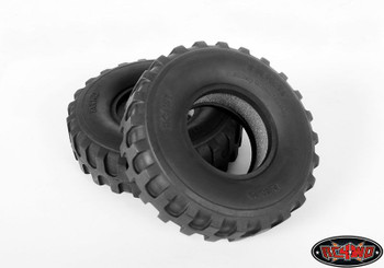 2 DUKW 1.9" Military Style Offroad Tires RC4WD X3 Z-T0011 Open BAR tread for mud