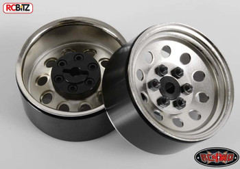 Pro 10 1.9 Scale Steel Stamped Beadlock Wheel Silver wella Pro10 RC4WD Z-W0073