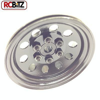 Pro10 1.9 Scale Steel Stamped Beadlock Wheel Black Pin Mount 6 lug Z-W0074 RC