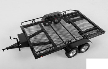 BigDog 1/8 Dual Axle Scale Car Truck Trailer METAL Z-H0004 RC4WD 8th Lights RC