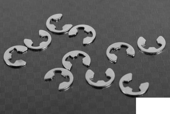 CLEARANCE 30% DISCOUNT M4 E-clip 10 Z-S0951 RC4WD E clips BigDog Trailer T-Rex Axles 0.6mm thick clip