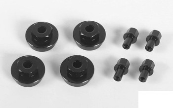 RC4WD 12mm Hex Wheel Widener Set +7mm Z-S1825 Alloy Black increase Track 14mm