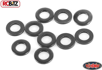 M4 Flat Washer 1mm  Space BLACK Metal Hardware TF2 G2 Z-S0913 RC4WD Gelande II