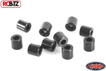 RC4WD 6 mm BLACK Spacer with M3 Hole Pack of 10 METAL washers shims TF2 Z-S0956
