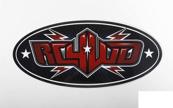 RC4WD Logo Decal Sheets 10" wide Z-L0209 2 Oval Stickers sheet RC 4WD Red Black