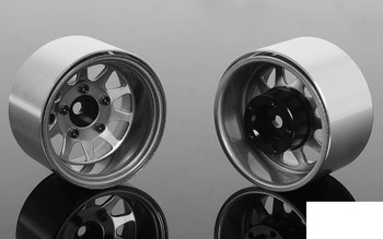 Deep Dish Wagon 1.55" Stamped Steel Beadlock Wheels CLEAR Z-W0286 RC4WD TF2