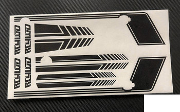 CLEARANCE 30% DISCOUNT RC4WD Clean Stripes D90 Decal Sheet BLACK Z-B0179 Side Stripe Sticker +hood TOY