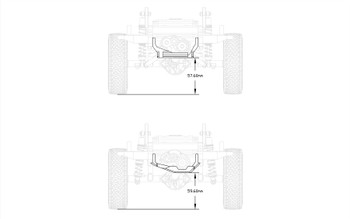 O/D TC Low Profile Delrin Skid Plate Gelande II Z-S1896 RC4WD Over Under Drive