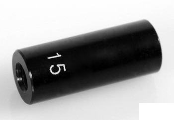 15mm (0.59") Internally Threaded Aluminum Link (Black) (4) Z-S1455 RC4WD M3 6mm