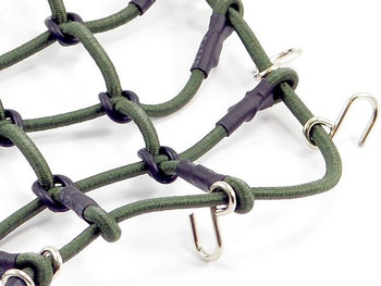 Fastrax Luggage Net w/ Hooks 130 X 110mm Unstretched FAST2311GR elastic GREEN