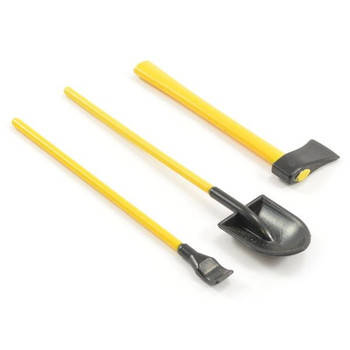 Fastrax 3 Piece Painted Hand Tools Shovel Axe Pry Bar FAST2339 70-100mm long