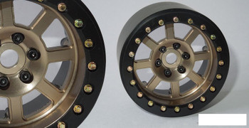 SSD 2.2" Wide Assassin Beadlock Wheels (Bronze) SSD00185 SLW Hubs CNC Alloy GOLD