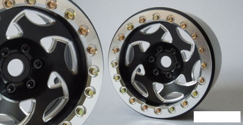 SSD 2.2" Champion Beadlock Wheels BLACK SILVER Ring SSD00234 SSD-RC SSDRC