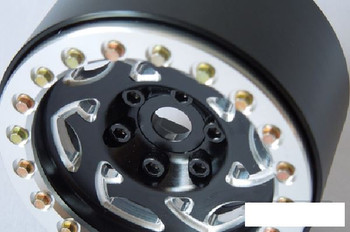 SSD 1.9" Champion Beadlock Wheels BLACK SILVER ring SSD00242 CNC Aluminium