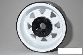 SSD 1.9" Steel 8 Spoke Beadlock Wheels WHITE SSD00251 TRX-4 wheel TRX4 Traxxas