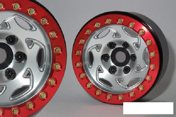 SSD 1.9" RED Aluminum Beadlock Rings (2) SSD00271 SSD-RC Replacement Ring