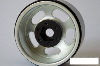 SSD 1.9" Steel Slot Beadlock Wheels SILVER SSD00272 Traxxas TRX-4 TRX4 SCX10 II