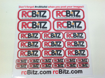 Scale RC Sticker Decal set rc Bitz rcBitzLtd Logo RCB0009 rcbitz.com rc Bitz Ltd #rcbitzltd