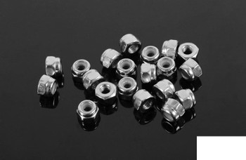 Nylock Nut M2.5 SILVER Z-S0005 RC4WD x20 Lock nuts hardware