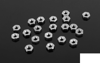 Regular M2.5 Silver Nuts (20) Z-S0369 RC4WD Militants wheels Scale Handy Cart