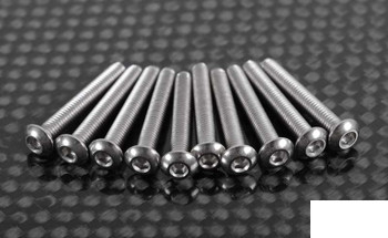 Button Head Cap Screws M3 x 20mm (10) Z-S0978 RC4WD 2mm Hex screw mushroom