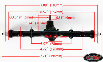 Yota Ultimate Scale Cast Straight Axle REAR TF2 Trail Finder II COMPLETE Z-A0061