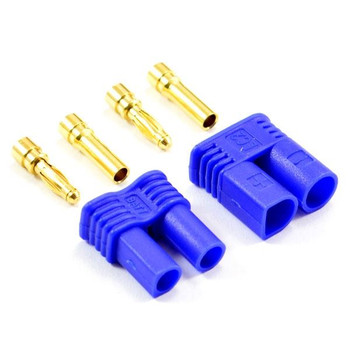 Etronix EC2 2mm Connectors (Pair Male Female) ET0619 EC 2 RC Blue Connector Plug