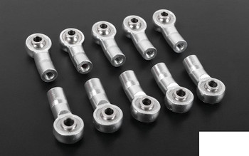 M3 Bent Aluminum Axial Style Rod End SILVER x10 Z-S1350 RC4WD Medium 21mm