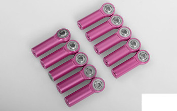 CLEARANCE 30% DISCOUNT Aluminum PINK M3 Rod End with Steel Ball x10 Z-S1416 RC4WD 27.5mm straight ends
