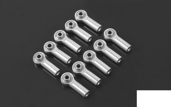 M3 Medium Straight Aluminum Rod Ends SILVER x10 Z-S1638 RC4WD Steering Link Ends