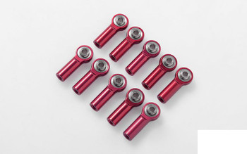 M3 Medium Straight Aluminum Rod Ends RED x10 Z-S1640 RC4WD Steering Link Ends