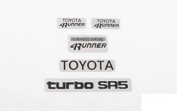 RC4WD 1985 Toyota 4Runner Emblem Set Z-S1926 4 runner Front Rear Side Logo Badge