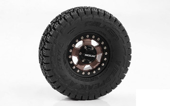 RC4WD Raceline Combat 1.55" Beadlock Wheels Z-W0292 inc centre hub cap wheel