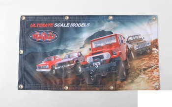 CLEARANCE 30% DISCOUNT RC4WD 1 x 2' Cloth Banner Z-L0160 330 600mm Waterproof Show Comp LIGHTWEIGHT
