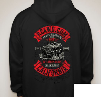 CLEARANCE 30% DISCOUNT RC4WD Scale Logo Hoodie (S) Z-L0191 Small Tri Color Screen Printed Design Hoody