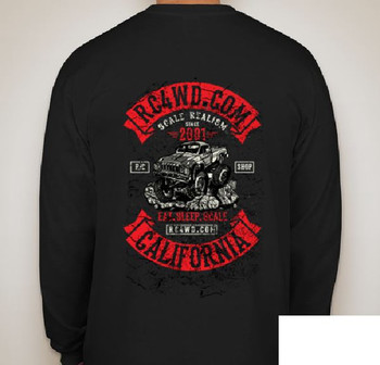 RC4WD Scale Long Sleeve Logo Shirt S Z-L0197 Small T-Shirt Color Screen Printed