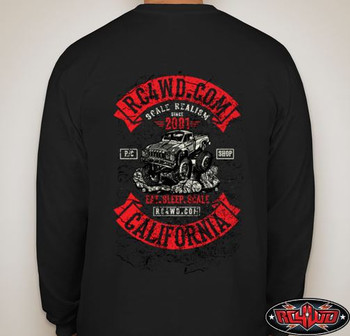 RC4WD Scale Long Sleeve Logo Shirt 2XL Z-L0201 XXL T-Shirt Color Screen Printed