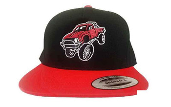 RC4WD Snapback Marlin Crawler Hat Z-L0206 BaseballCap Flat bill Red / Black RC