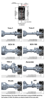 RC4WD Walker Evans 501 Legend 1.9" Beadlock Wheels Z-W0318 Scale Wheel RC