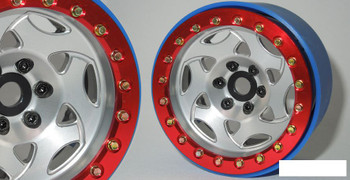 SSD 2.2" Champion PL Beadlock Wheels (Silver/Red) SSD00347 ProLine Pro-Line