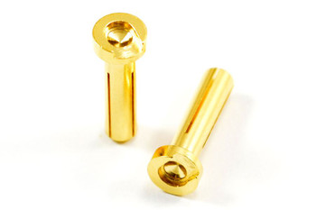 Etronix Low Profile 4mm Male Gold Connector 2 Right Angle ET0605LP 90 degree 4.0