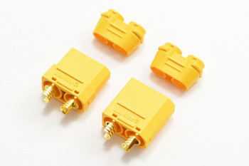 Etronix XT-90 Connector 1x MALE 1x FEMALE ET0788 XT90 pair RC with cable cover