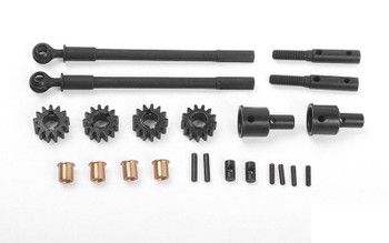 Replacement CVD Axles Gears Portal FRONT Axle for Axial AR44 Z-S1942 RC4WD AR-44