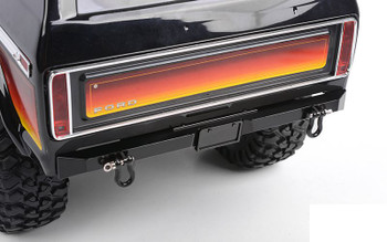 Tough Armor REAR Bumper for Traxxas TRX-4 BLACK Z-S1987 RC4WD TRX4 License plate