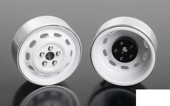 Stamped Steel 1.7" 10-Oval Hole Wheels WHITE Z-W0311 RC4WD 5 Lug pin mount Stamped Steel 1.7" 10-Oval Hole Wheels WHITE Z-W0311 RC4WD 5 Lug pin mount