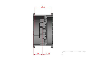 SSD 1.9" Prospect Beadlock Wheels BRONZE SSD00383 6 multi spoke wheel TRX-4 72g