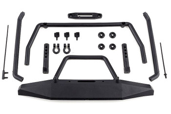 Element RC Trailwalker Bumper EL42146 FRONT inc roll bar areal and fairlead