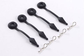 Fastrax Body Pin Holder Body Protector 4pcs Large Black FAST889BK 8mm pins