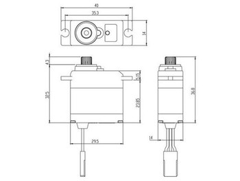 Savox Waterproof Digital Micro Servo 5Kg 0.11s@6V SAV-SW0250MG+ METAL gears 25t Savox Waterproof Digital Micro Servo 5Kg 0.11s@6V SAV-SW0250MG+ METAL gears 25t